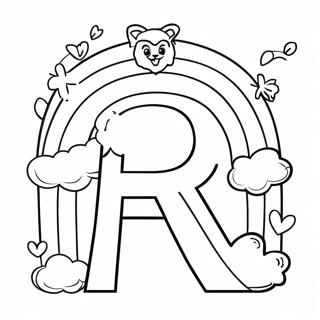 Pagina Para Colorir Da Letra R Arco Iris 3340-2717