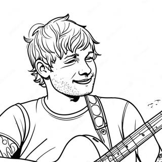 Ed Sheeran Páginas Para Colorir