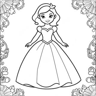 Pagina Para Colorir De Boneca De Papel Da Princesa Da Disney 33451-17635