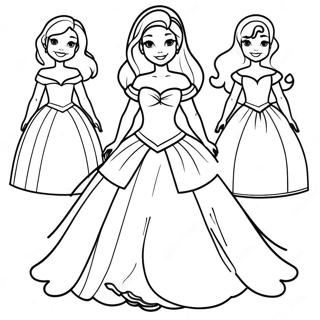 Pagina Para Colorir De Boneca De Papel Da Princesa Da Disney Elegante 33452-17638