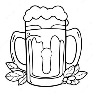 Pagina Para Colorir De Caneca De Cerveja Divertida Do Oktoberfest 33532-17701