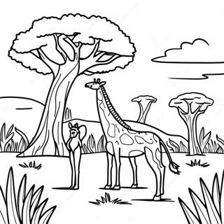 Pagina Para Colorir Da Savana Africana 33581-17740