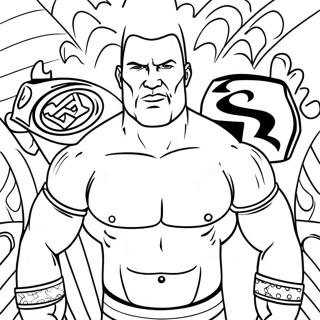 Pagina Para Colorir Da Wwe 33631-17779