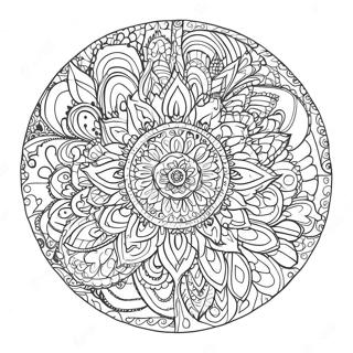 Pagina Para Colorir De Mandala Boho Cigano 33741-17867