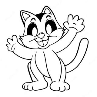 Pagina Para Colorir Do Sylvester O Gato Em Uma Pose Engracada 33772-17894