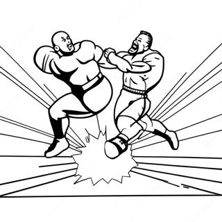 Pagina Para Colorir Do Lutador Da Wwe Pulando Em Cima Do Oponente 33782-17903