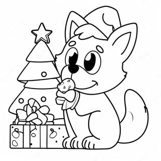 Pagina Para Colorir Do Bluey De Natal 3389-2754