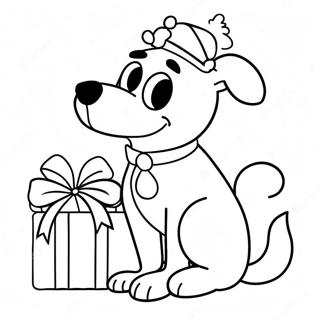 Pagina Para Colorir Do Bluey De Natal 3389-2755