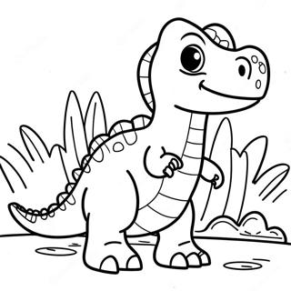 Pagina Para Colorir Colega De Classe Dinossauro Amigavel 33923-18003