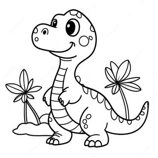 Pagina Para Colorir Colega De Classe Dinossauro Amigavel 33923-18004