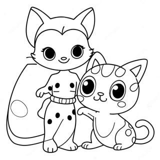 Pagina Para Colorir Joaninha E Cat Noir Aventureiros 33943-18020