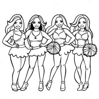 Pagina Para Colorir Cheerleaders Dos Tennessee Titans 34013-18074