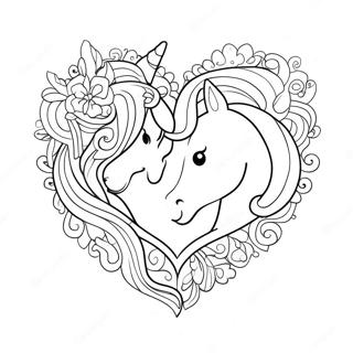 Pagina Para Colorir Coracao De Unicornio 34032-28287