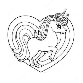 Pagina Para Colorir Coracao De Unicornio Brilhante 34033-28290