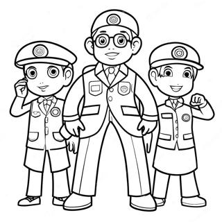 Pagina Para Colorir Dos Agentes Da Odd Squad Em Acao 34053-28307