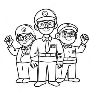 Pagina Para Colorir Dos Agentes Da Odd Squad Em Acao 34053-28308