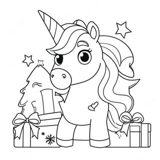 Pagina Para Colorir Do Unicornio De Natal 3409-2771