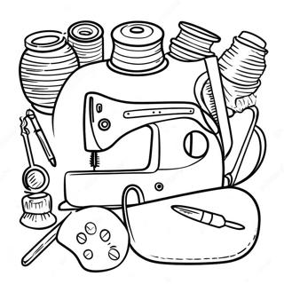 Pagina Para Colorir De Acessorios De Costura Fofos 34103-28348