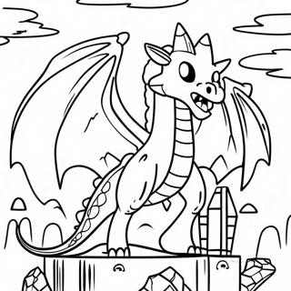 Pagina Para Colorir Do Dragao Ender Do Minecraft 34272-28479