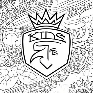 Pagina Para Colorir Do Logo Dos Sacramento Kings 34323-28521