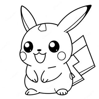 Pagina Para Colorir Do Pikachu Adoravel 34333-28530