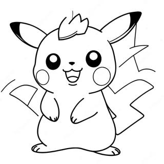 Pagina Para Colorir Do Pikachu Adoravel 34333-28532