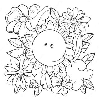 Pagina Para Colorir De Flores De Aniversario Coloridas 34363-28553