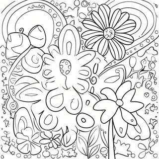 Pagina Para Colorir De Flores De Aniversario Coloridas 34363-28630