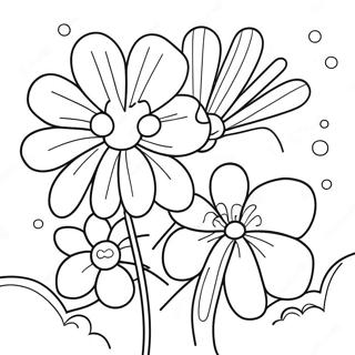 Pagina Para Colorir De Flores De Aniversario Coloridas 34363-28632