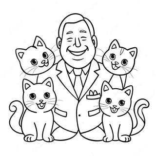 Pagina Para Colorir Do Prefeito Humdinger Com Gatinhos 34473-28717