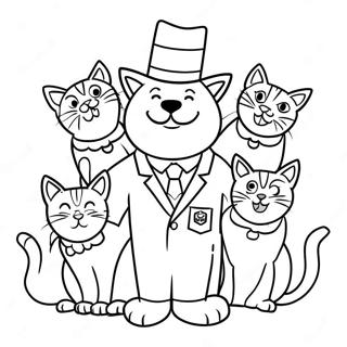 Pagina Para Colorir Do Prefeito Humdinger Com Gatinhos 34473-28720