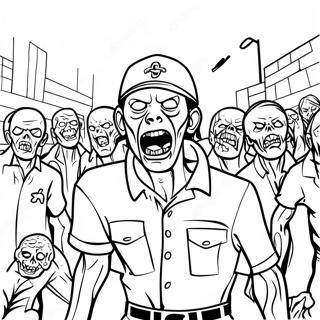 Pagina Para Colorir Do Walking Dead Do Apocalipse Zumbi 34483-28728