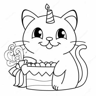 Pagina Para Colorir De Gato Feliz Aniversario 34552-28778