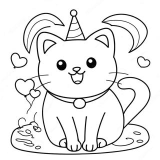 Pagina Para Colorir De Gato Feliz Aniversario 34552-28779