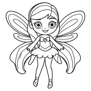 Pagina Para Colorir Da Bloom Do Winx Club Em Forma De Fada 34583-28807