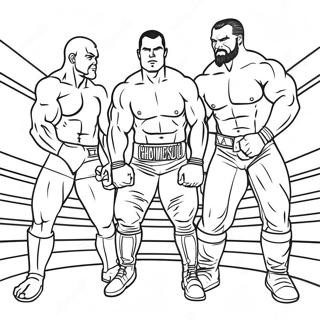 Pagina Para Colorir De Tracado Para Adultos Da Wwe 34612-28826