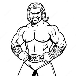 Pagina Para Colorir De Tracado Para Adultos Da Wwe 34612-28828