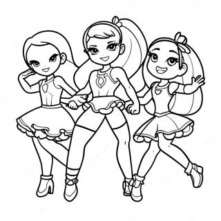 Pagina Para Colorir Dos Personagens Do Lolirock Dancando 34713-28909