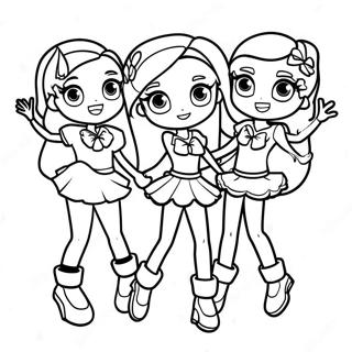 Pagina Para Colorir Dos Personagens Do Lolirock Dancando 34713-28911