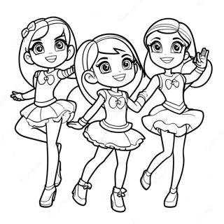 Pagina Para Colorir Dos Personagens Do Lolirock Dancando 34713-28912