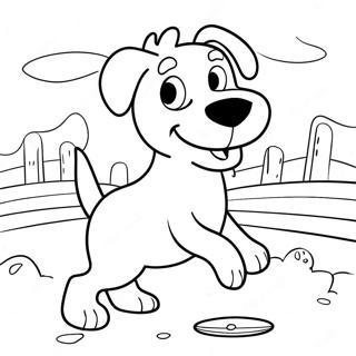 Pagina Para Colorir Do Max O Cachorro Brincando De Buscar 34733-28927