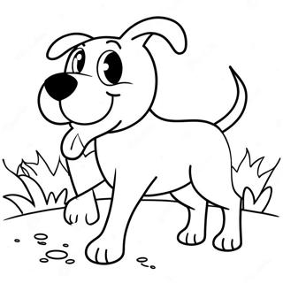 Pagina Para Colorir Do Max O Cachorro Brincando De Buscar 34733-28928