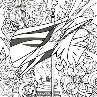 Pagina Para Colorir Da Bandeira Do Quenia Vibrante 34773-28958