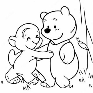 Pagina Para Colorir Do Christopher Robin Brincando Com O Pooh 34783-28965