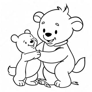 Pagina Para Colorir Do Christopher Robin Brincando Com O Pooh 34783-28966