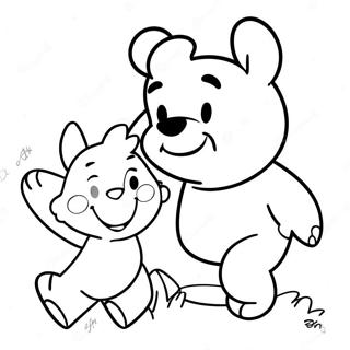 Pagina Para Colorir Do Christopher Robin Brincando Com O Pooh 34783-28967