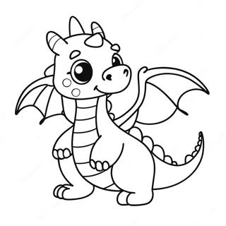 Pagina Para Colorir Dragao Kawaii Fofo 34853-29011