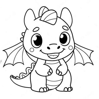 Pagina Para Colorir Dragao Kawaii Fofo 34853-29012