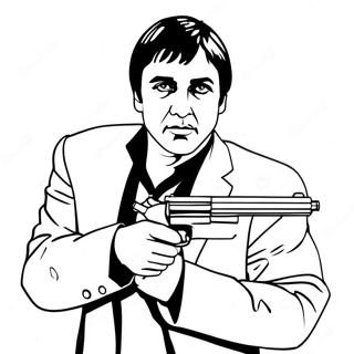 Paginas Para Colorir Do Scarface Com Arma 34954-29093