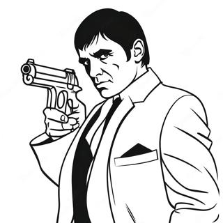 Paginas Para Colorir Do Scarface Com Arma 34954-29094